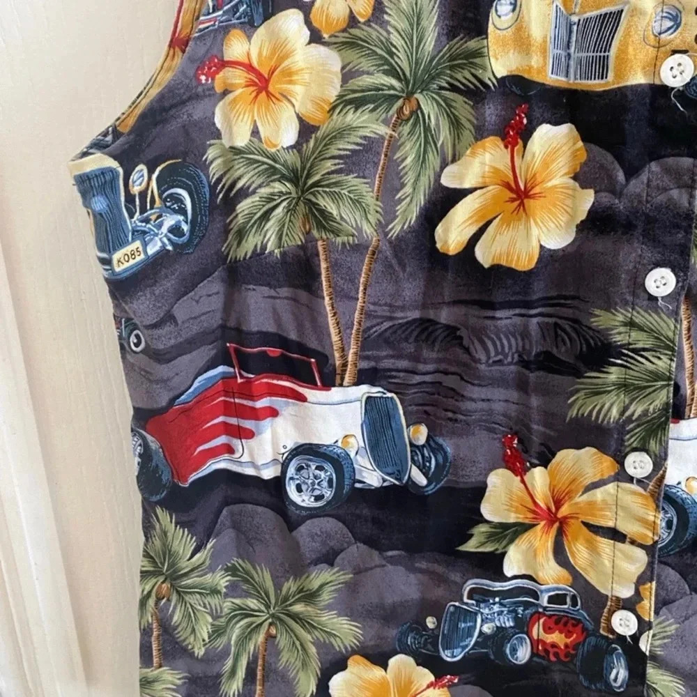 Shannon Marie Hawaiian Hot Rod Shirt button down - Picture 3 of 6